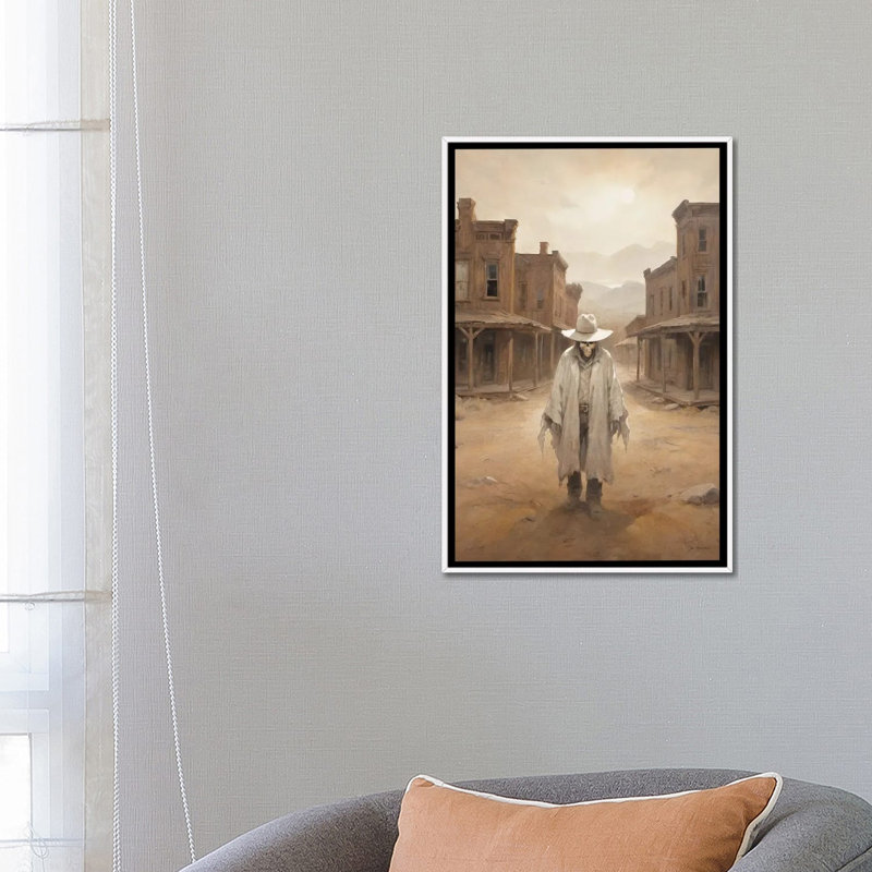 Ghost Town 1 Piece Wall Art on Canvas, 66.04 cm H x 45.72 cm W x 4.445 cm D, White