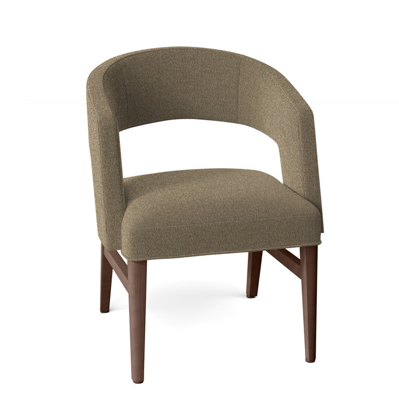 Chaise avec accoudoirs Bryant, Noyers, 9508 noisette