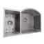 Aspen Stainless Steel 33" L x 21" W Double Basin Undermount Kitchen Sink with Basket Strainer