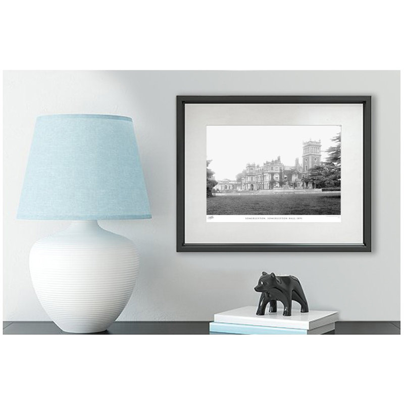 Somerleyton, Somerleyton Hall 1891 by Francis Frith - Single Picture Frame Print, 60cm H x 80cm W  x 2.3cm D