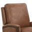 Fauteuil inclinable manuel en cuir véritable de 32,3 po de largeur avec main courante en bois massif Liauro (ensemble de 2)-759079125