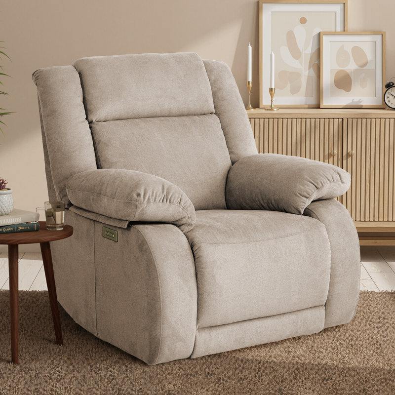 Fauteuil inclinable électrique avec appui-tête réglable Brittnea, Gris foncé