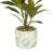 16.2 " H Faux Plant in Cement Pot