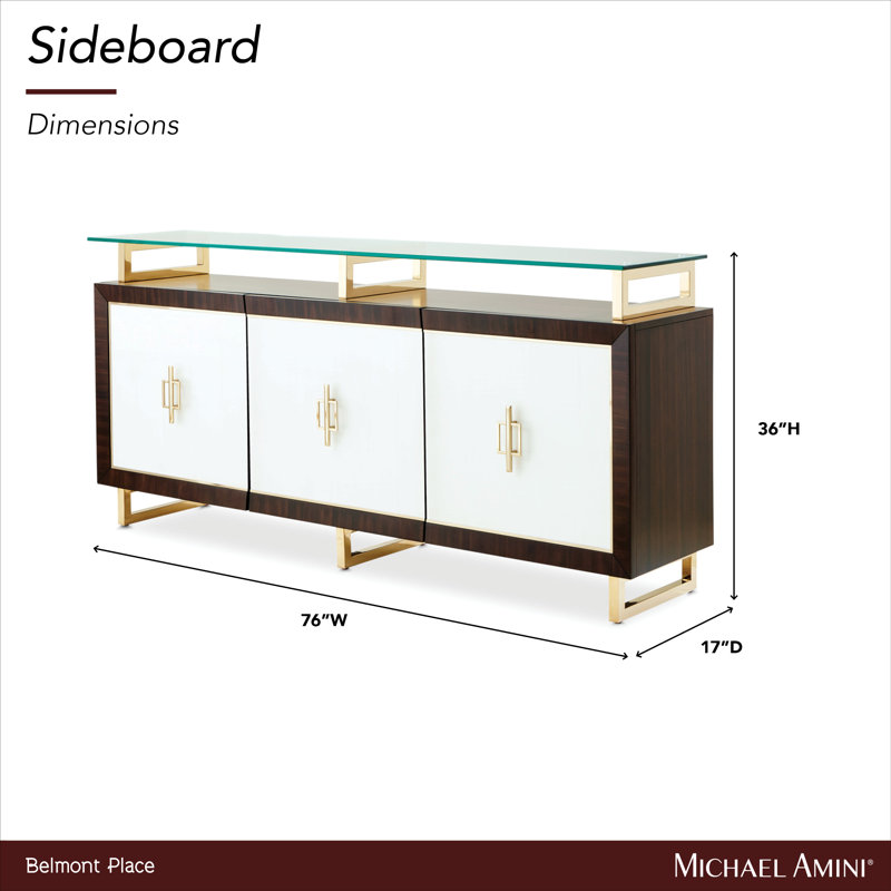 Belmont Place 76'' W Solid Wood Sideboard