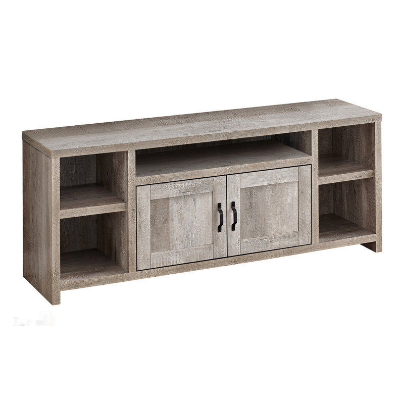 Versatile TV Stand with Ample Storage and Adjustable Shelves for Modern Farmhouse Decor, Taupe