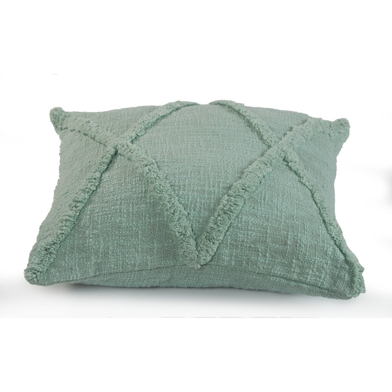 Housse et insert de coussin carré Bengal 100% coton, H 18 po x l 18 po, Denim Blue