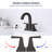 Topcraft Stainless Steel Two Handle Bathroom Faucet With Pop-Up Drainer