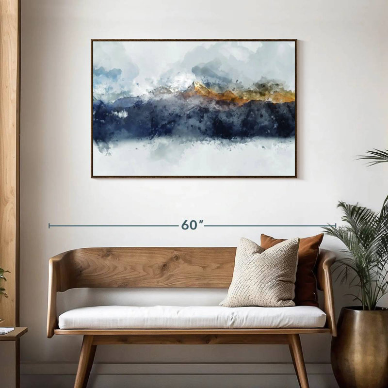 Bolan Mountain Range, Floating Frame Walnut, 43" X 29"