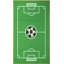 Tapis de soccer Furnish My Place 685 | Terrain de soccer All Star au sol | Salle de jeux pour enfants | Design contemporain | Tapis décoratif jardin d'enfants | Vert-523012077