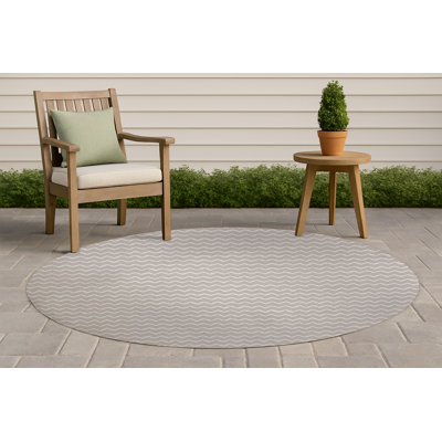 Tapis d'extérieur à motif de chevrons antidérapant