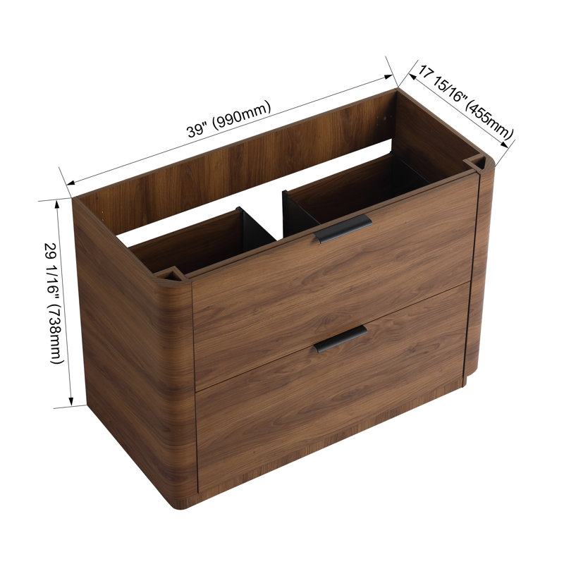 Base de meuble-lavabo simple 40 po Halcyon, 40"