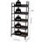 Eleri 5 Tiered Bookshelf, Ladder Shelf Etagere Bookcase, Wood and Metal Bookshelf-222265085