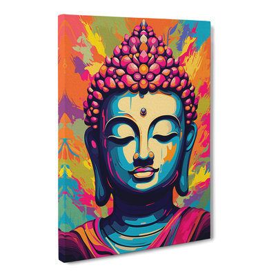 Buddha Pop No.2 - Wrapped Canvas Print
