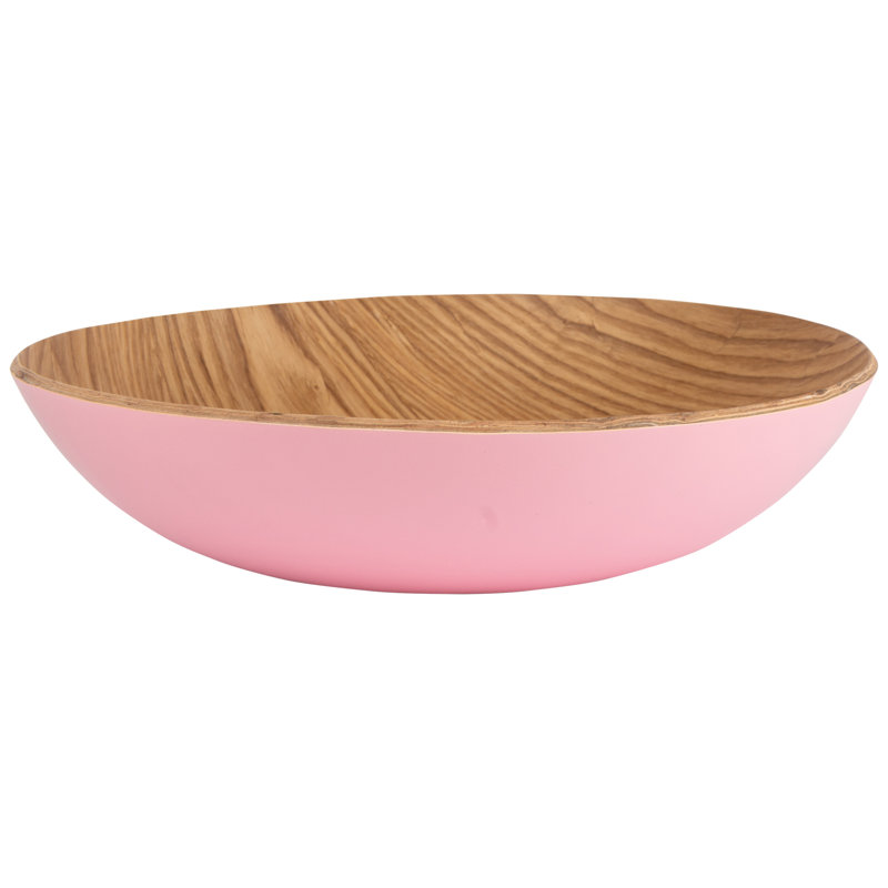Summerhouse By Navigate Wood Fruit Bowl, Pink