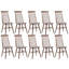 Chaise d'appoint en bois massif Alvie-99057980