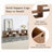 Versatile Cube TV Stand with Open Storage and Adjustable Length for Multiple Spaces
