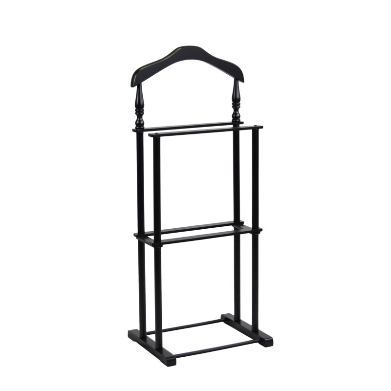 Funderburg Freestanding Valet Stand, Black