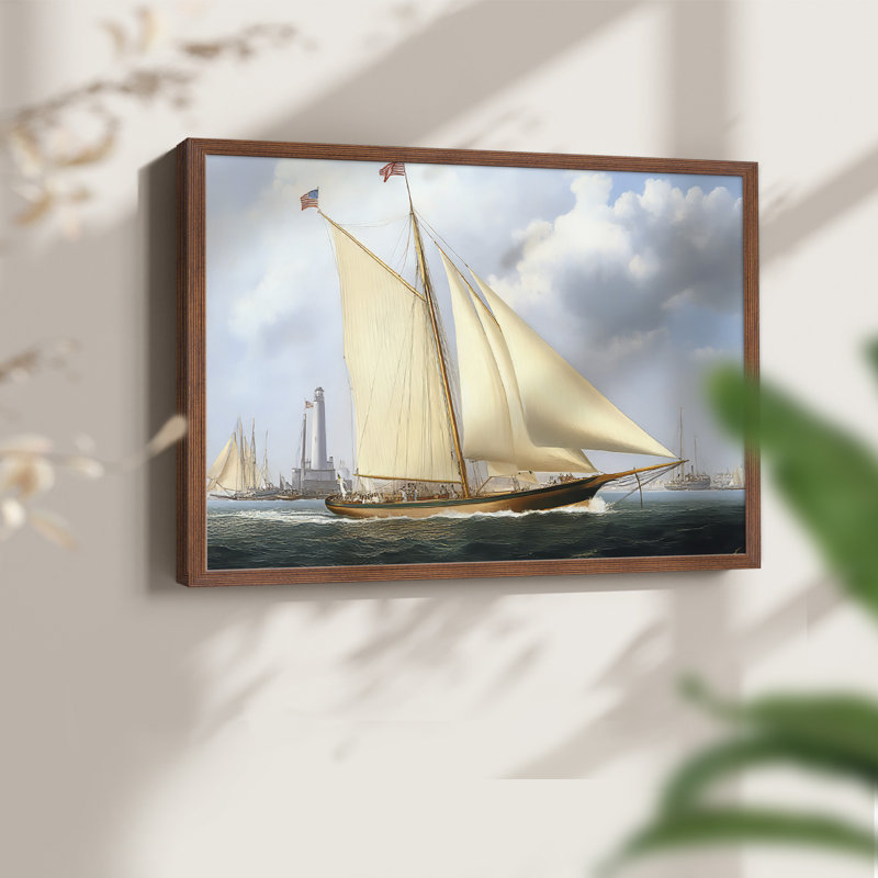 Nautical Series-CX III - Reproduction encadrée - Restickable, H 8 po x l 10 po, Noyer