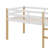 Twin Loft Bed With Guardrails And Ladder-721587282