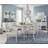 Extendable Rectangular Dining Table With 6 Arm Chairs And Buffet