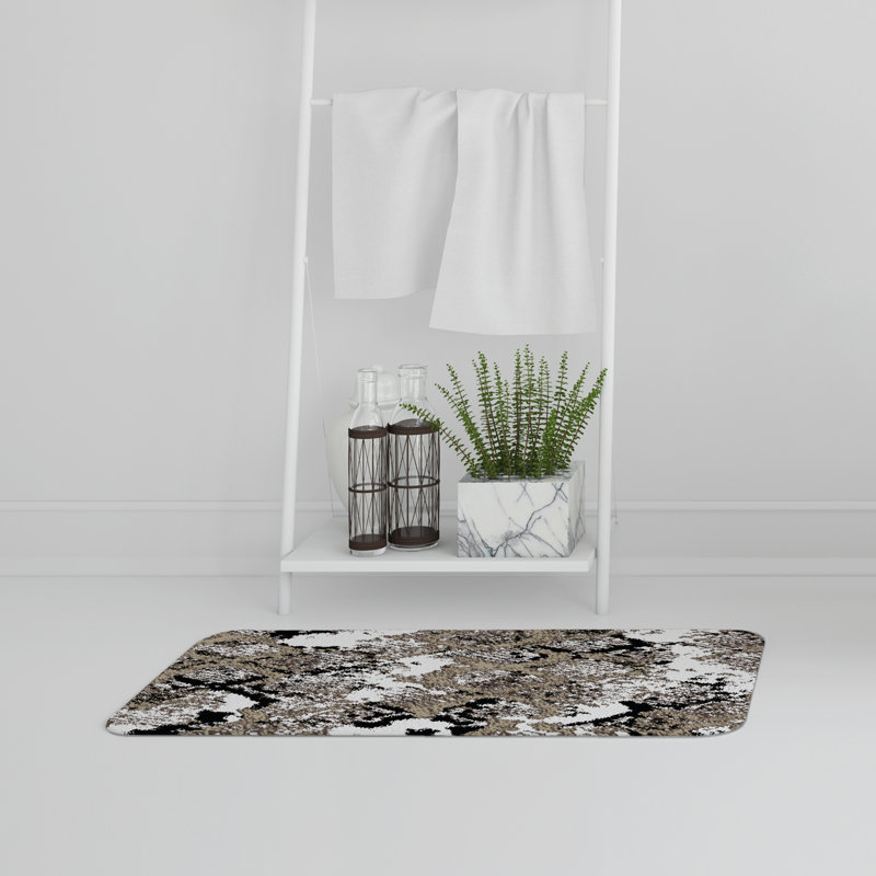 Jetter Non-Slip Bath Rug, Snake Skin Mystery