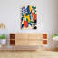 «Vibrant Botanical Shapes Abstract», audacieux, nature tropicale, impression murale-1713161503