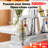 Widespread Bathroom Faucet 3-Hole, 2-Handle Waterfall Sink Faucet With 360° Swivel Spout And Drain Assembly-124971345