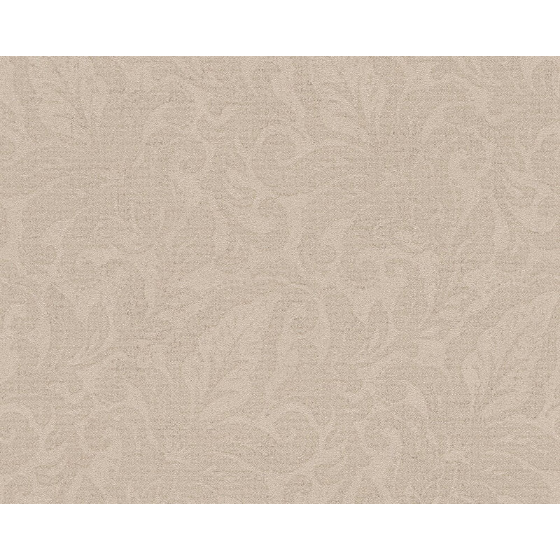 Rouleau de papier peint floral et botanique 33 pi x 21 po Detlef, Beige