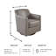 Bradney Upholstered Swivel Accent Chair-88302516