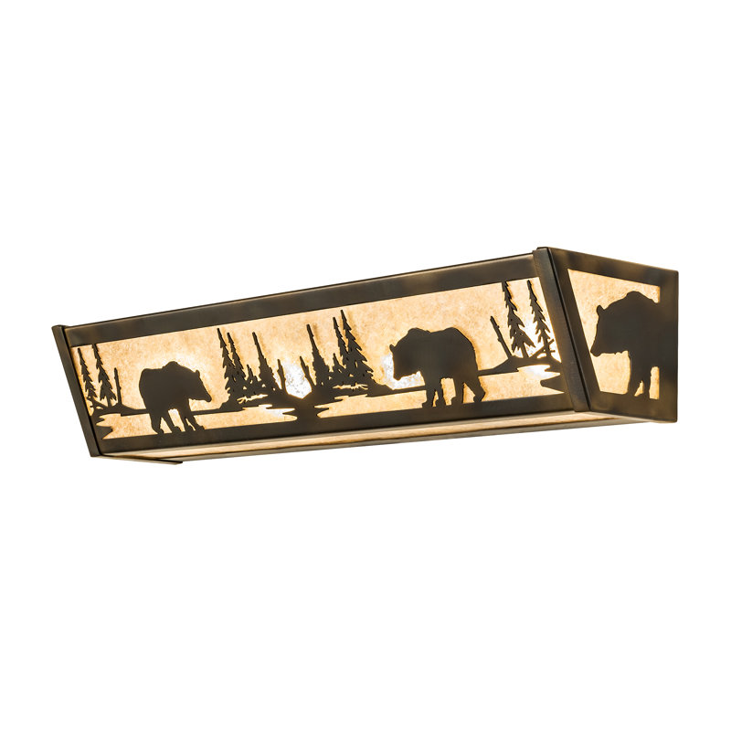 4 - Light Vanity Light, Burnished Antique Copper