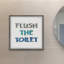 Always Flush The Toilet - Single Picture Frame Print-1356817862