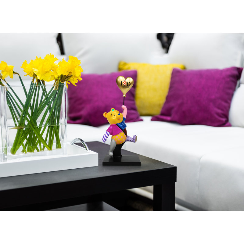 Figurine Enesco Disney BRITTO Winnie l'ourson avec ballon édition limitée 100ème anniversaire 8,5 pouces