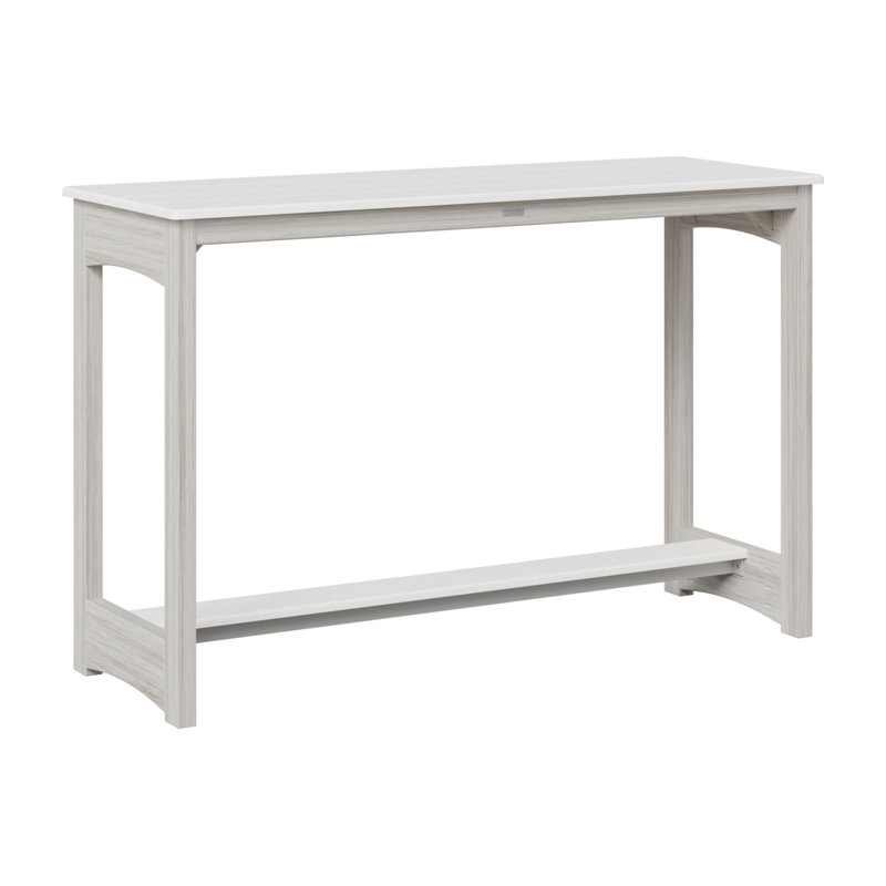 Table de bar Berlin Gardens, 38.5" H x 60" W x 22" D, Blanc, Coquille de mer