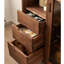 commode de rangement rétro en noyer-477750789