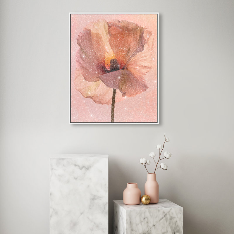 Amber Radiance I Print by Oliver Gal, 25"H x 31"W, White Floater Frame