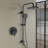 Wall Mounted Rain Showerhead And Hand Shower System With Adjustable Slide Bar (Rough-In Valve Included)