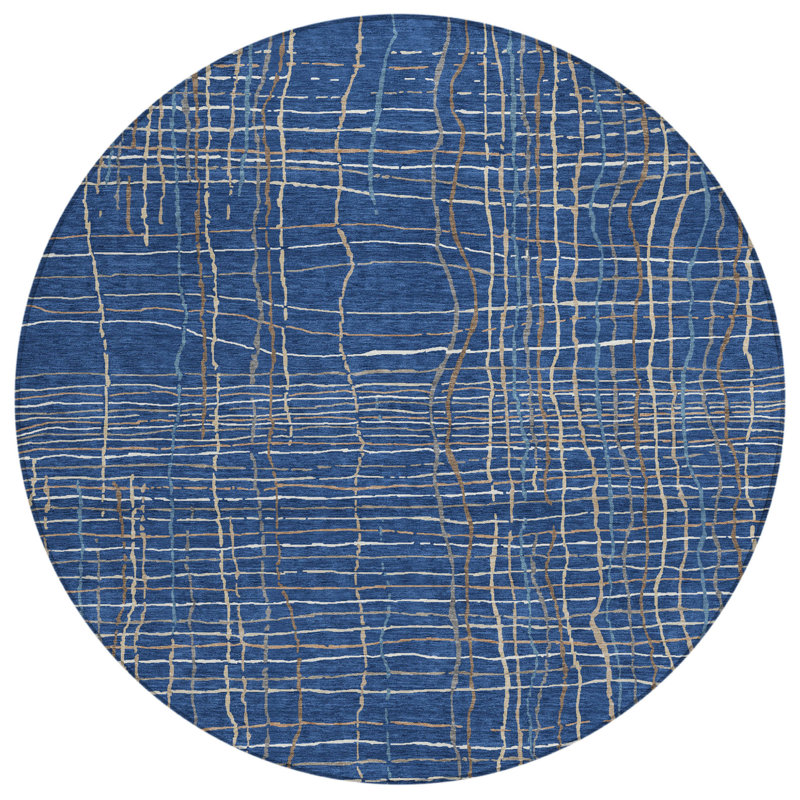 Tapis intérieur lavable rayé 8 pi