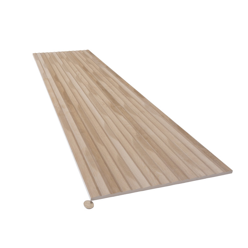 Bois Ribbon 15.75" x 47.25" Matte Oak Ceramic Deco Wall Tile 15.5 sqft/case 3-pack, Oak