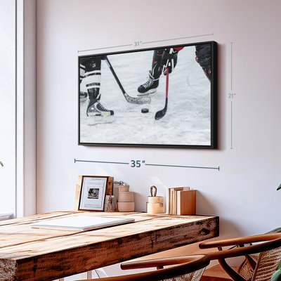 Impression sur toile de hockey sur glace