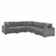 Canapé d'angle modulaire en L convertible de 106 po Sylvienne-1222597689