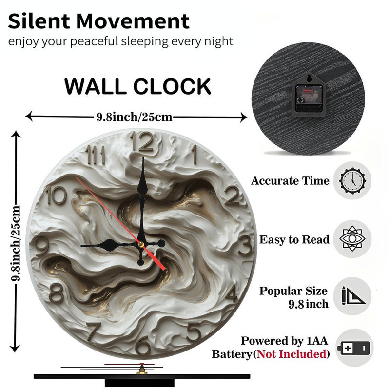 Horloge d'art abstrait