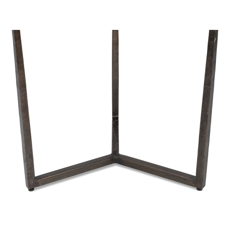 Dorsey Glass End Table, 22" H x 23" W x 22" D