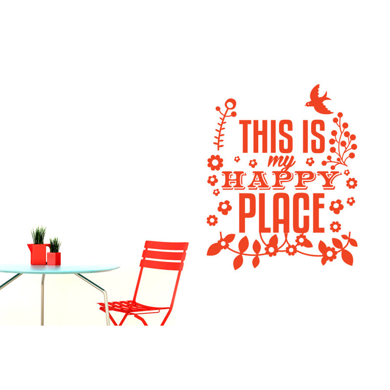 Wall Decal, Orange, Large