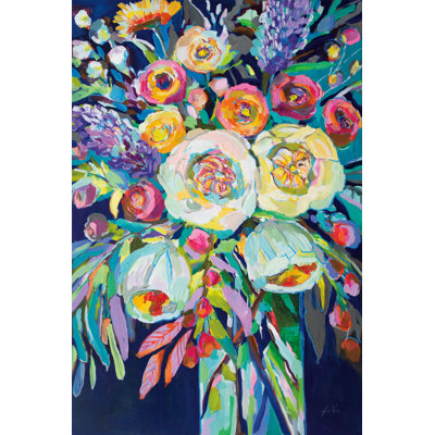 " Lilys Bouquet " by Jeanette Vertentes Painting Print