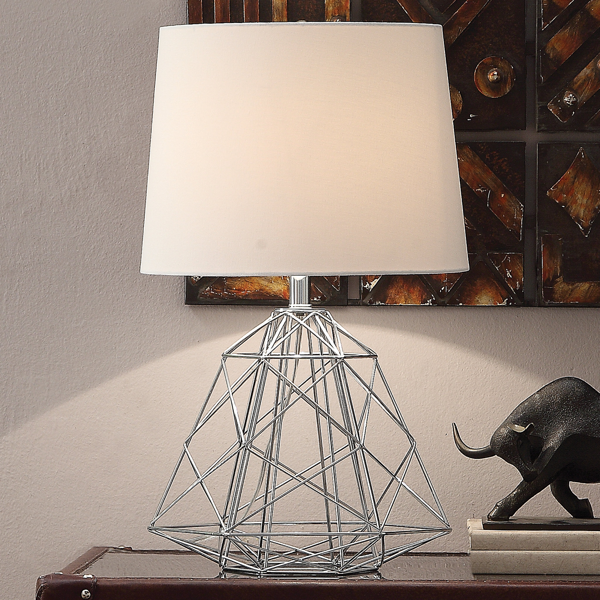 Ivy Bronx Ameris Metal Accent Lamp | Wayfair