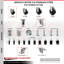 Ensemble de roulettes extensibles en caoutchouc souple