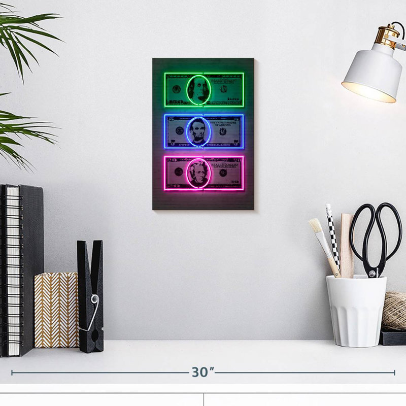 Kerner Dollars, 12" H x 8" W