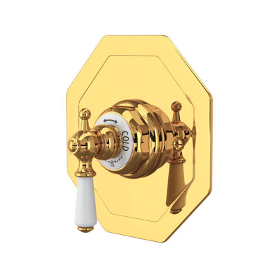 Edwardian™ 3/4" Octagonal Thermostatic Trim Without Volume Control