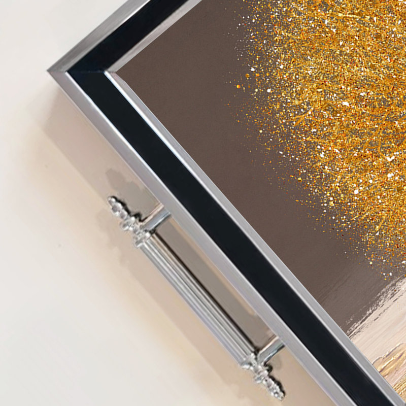Élégant plateau en verre de 19,7 po x 11,4 po x 1,4 po | Fabrication 100% verre durable | Facile à nettoyer avec un chiffon humide | Idéal pour le service, la présentation décorative et l'organisation | Ajout élégant à la décoration intérieure