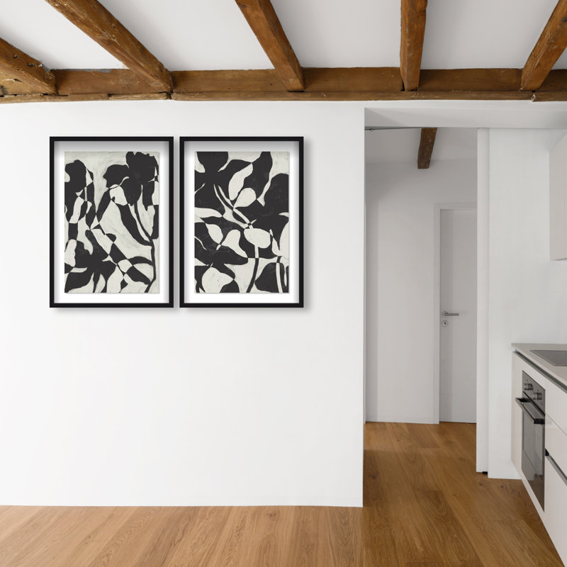 Contrast Nature Set Set by Oliver Gal, 93"H x 63"W, Black Shadowbox